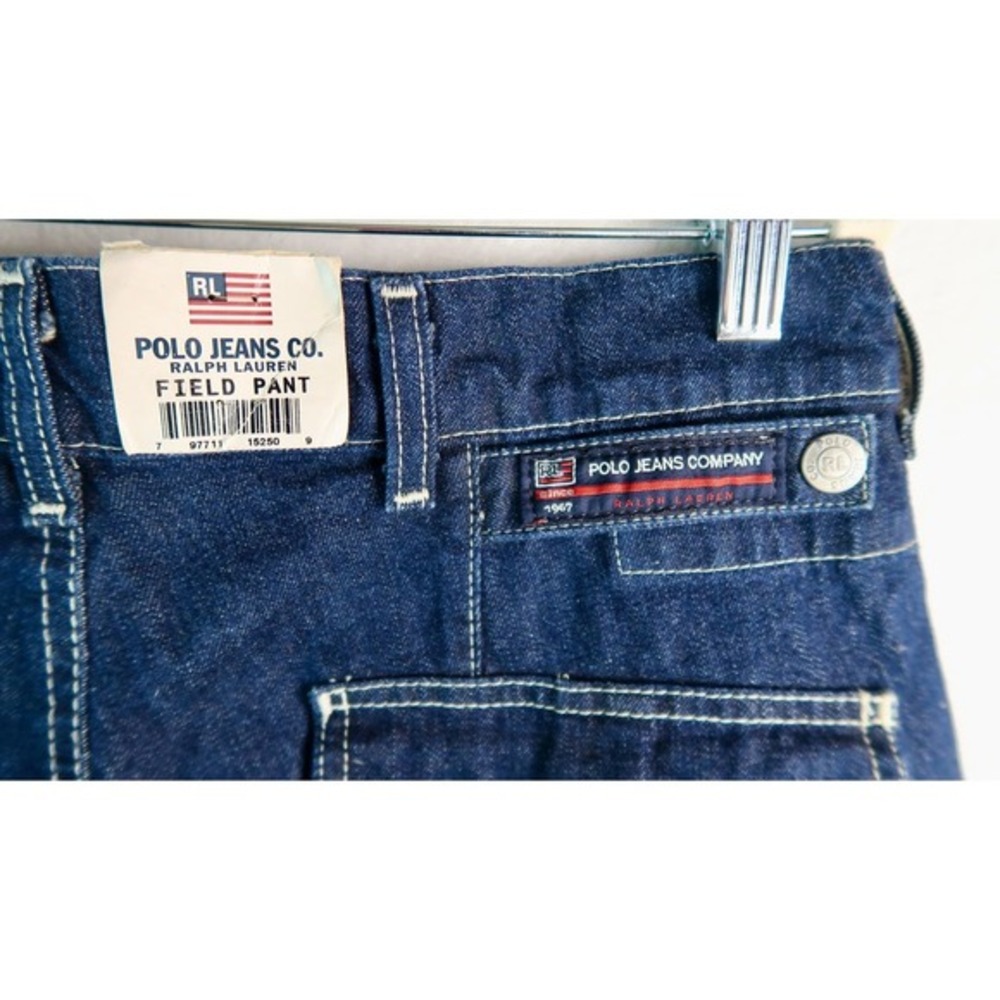 Polo Sport Ralph Lauren VTG Retro American Flag Field Pant Work Jeans 31x32 - Picture 8 of 10